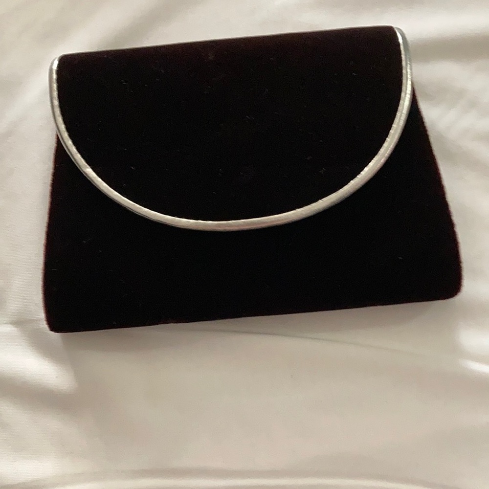 Vintage velvet clutch